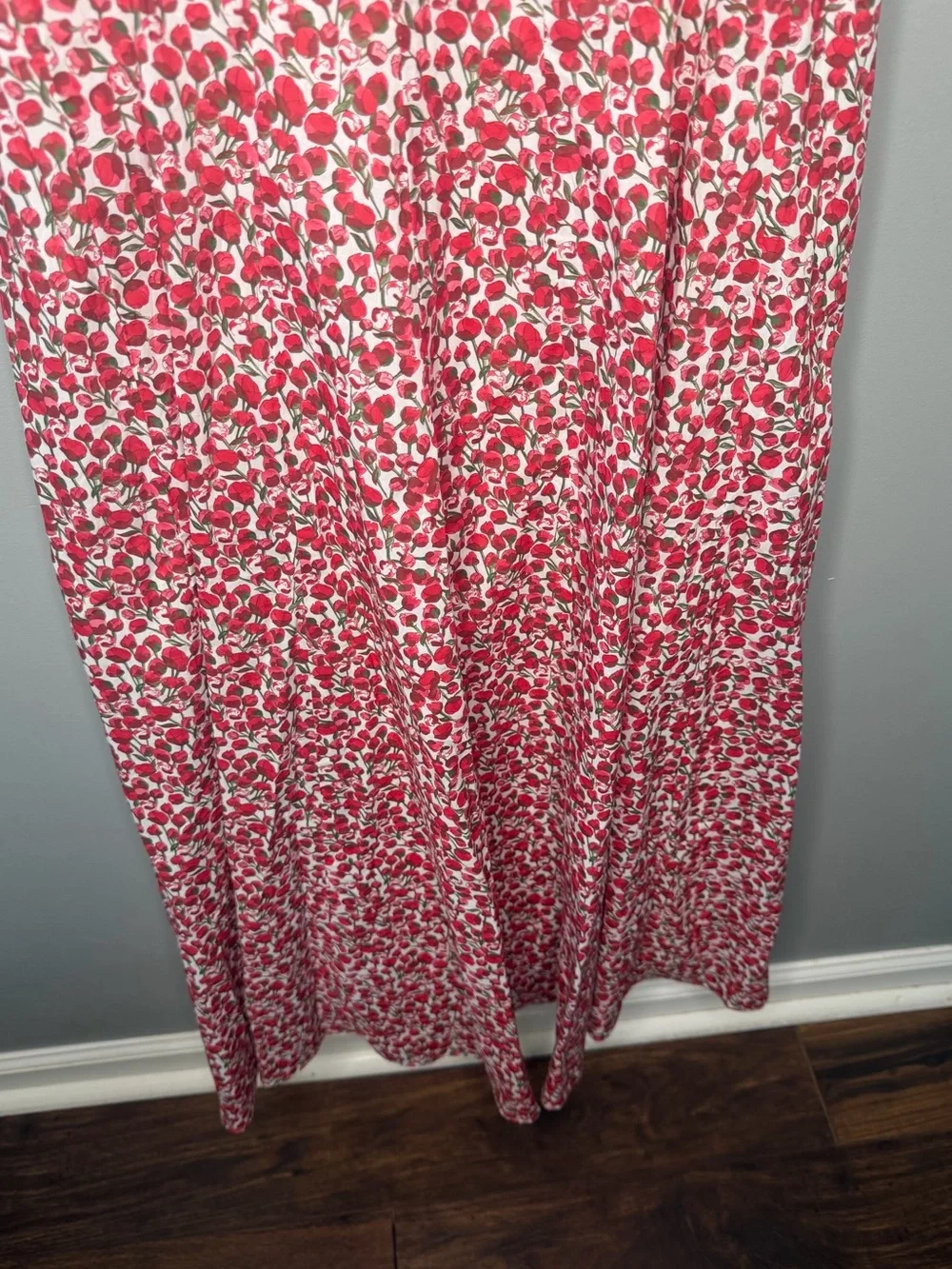 NWT J. Crew Seamed Flare Midi Dress in Liberty Fabric - Eliza’s Red Fabric